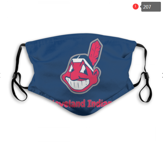 MLB Cleveland Indians #4 Dust mask with filter->mlb dust mask->Sports Accessory